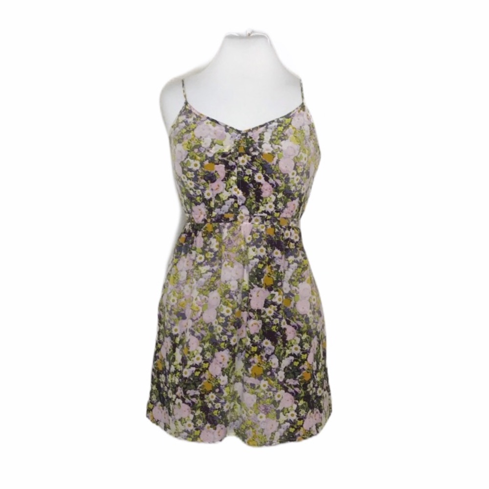 Madewell Silk Floral Mini Dress